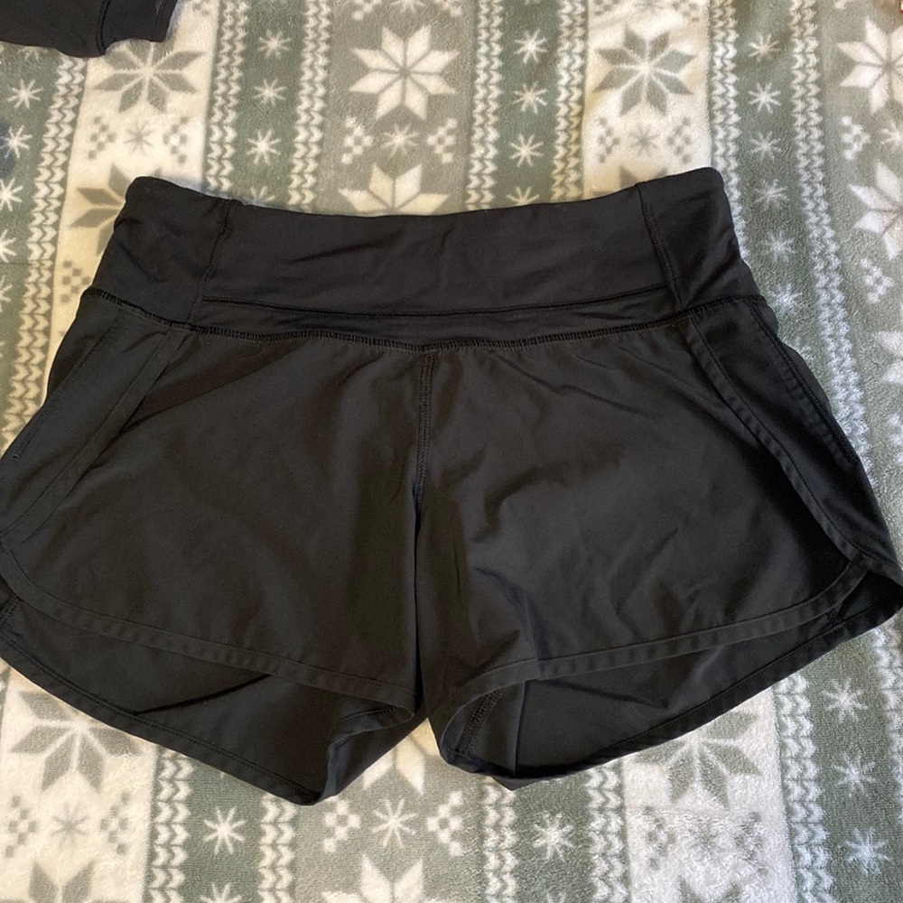 Black lululemon shorts